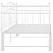 Telaio Divano Letto Estraibile Bianco In Metallo 90x200 Cm - Foto miniatura 7