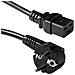 Act Powercord Mains Connector Cee7/7 Male (angled) - C19 Black 0.60 M Powercord Schuko-c19 Blk 0.60m (ak5183) - Foto miniatura 2
