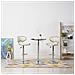 323647 Bar Stools 2 pcs Cream Faux Leather - Foto miniatura 1