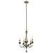 Lampadario A 5 Luci Finitura Oro, E14 - Foto miniatura 1