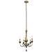 Lampadario A 5 Luci Finitura Oro, E14 - Foto miniatura 8