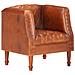 Poltrona a Pozzetto Marrone in Vera Pelle di Capra - Foto miniatura 1