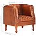 Poltrona a Pozzetto Marrone in Vera Pelle di Capra - Foto miniatura 8
