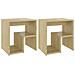Comodini 2 pz Rovere Sonoma 40x30x40 cm in Legno Multistrato - Foto miniatura 2