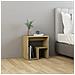 Comodini 2 pz Rovere Sonoma 40x30x40 cm in Legno Multistrato - Foto miniatura 3