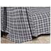 Telo Arredo Multiuso Linea Pensieri Delicati In 100% Cotone Disegno Tartan Singolo Grigio - Foto miniatura 3