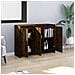 Credenza Rovere Fumo 102x33x75 cm in Truciolato - Foto miniatura 7