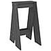 Sgabelli 2 Pz Grigio 40x40x75 Cm In Legno Massello Di Pino - Foto miniatura 9