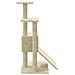 Albero Per Gatti Con Tiragraffi In Sisal Crema 92 Cm - Foto miniatura 4