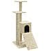 Albero Per Gatti Con Tiragraffi In Sisal Crema 92 Cm - Foto miniatura 2
