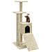 Albero Per Gatti Con Tiragraffi In Sisal Crema 92 Cm - Foto miniatura 8