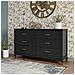 Westerleigh Comò Con 6 Cassetti In Mdf Nero - Foto miniatura 7