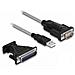 61314 Adattatore Per Inversione Del Genere Dei Cavi Usb A Rs-232 Nero - Foto miniatura 3