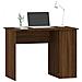 Scrivania Rovere Marrone 100x55x75 Cm In Legno Multistrato - Foto miniatura 3