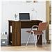 Scrivania Rovere Marrone 100x55x75 Cm In Legno Multistrato - Foto miniatura 1