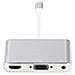 LIGHT-HUB4 hub di interfaccia Lightning 480 Mbit /s Argento - Foto miniatura 1