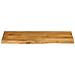 Piano Tavolo 90x40x2,5 Cm Bordi Vivi In Legno Massello Di Mango - Foto miniatura 3