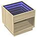 Tavolino Da Salotto Con Led Infinity Rovere Sonoma 50x50x50 Cm - Foto miniatura 3
