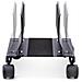 Carrello per CPU, supporto mobile per CPU su ruote (rotelle), carico massimo 21 kg, porta PC regolabile, supporto da pavimento per computer, carrello in acciaio - Foto miniatura 4