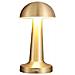 Lampada Da Tavolo Oro Ricaricabile Usb Effetto Touch Luce Decorativa Td-306 - Foto miniatura 1