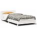 Letto Senza Materasso Bianco 90x200 Cm Legno Massello Di Pino - Foto miniatura 2