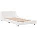 Letto Senza Materasso Bianco 90x200 Cm Legno Massello Di Pino - Foto miniatura 3