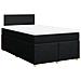 Giroletto A Molle Con Materasso Nero 120x190 Cm In Tessuto - Foto miniatura 3