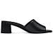 Black Casual Open Mules Ciabatte Pelle Scarpe Donna Nero Eu 38, 1-27204-42 001 - Foto miniatura 3