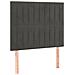 Letto a Molle con Materasso e LED Grigio Scuro 90x200cm Velluto - Foto miniatura 3