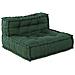 Pouf Modulare Verde 70x70x54 in Tessuto - Foto miniatura 2