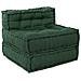 Pouf Modulare Verde 70x70x54 in Tessuto - Foto miniatura 1