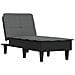 Chaise Longue In Tessuto Grigio Scuro - Foto miniatura 2