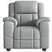 Poltrona Reclinabile In Tessuto Grigio Chiaro - Foto miniatura 3