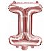 Pallone Foliato Lettera ""i"" Rosa 43 Cm X 25 Cm - Ideale Per Festeggiamenti E Decorazioni - Foto miniatura 1