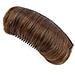 Cuscinetto Naturale Per Capelli Da 10 Cm - Pettine Inserto Volumizzante Lightbrown - Foto miniatura 2