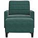 Poltroncina con Poggiapiedi Verde Scuro 60 cm in Velluto - Foto miniatura 3