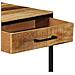Tavolino Consolle 100x55x75 cm Legno Massiccio Grezzo Mango - Foto miniatura 9