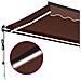 Tenda da Sole Retrattile Automatica con LED Marrone 400x350 cm - Foto miniatura 8