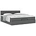 Struttura Letto Pouf con Materasso 160x200 cm in Tessuto - Foto miniatura 5