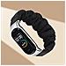 Cinturino Elastico Per Braccialetto Compatibile Con Xiaomi Mi Band 8 - Design Scrunchie Black - Foto miniatura 4