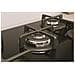 ING 72T /BK 1 piano gas vetro nero 75cm 5 fuochi bruciatore doppia corona griglie in ghisa lavabili in lavastoviglie - Foto miniatura 4