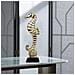 Elegante Scultura Decorativa Da Tavolo Ippocampo In Foglia Oro - Design Moderno E Raffinato - Foto miniatura 3