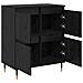 Sideboards 3 pcs Rovere nero 180 x 35 x 70 cm Legno multistrato - Foto miniatura 6