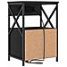 Armadio da Notte con cassetto 2 pcs Rovere nero 40 x 31 x 60 cm - Foto miniatura 9