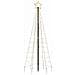 Albero di Natale a LED con Punte 220 LED Bianco Caldo 180 cm - Foto miniatura 5