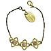 Bracciale Mismy In Oro Con Tre Fiori E Cristallo Sw Rosa - Foto miniatura 1