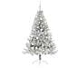 Albero di Natale artificiale con luci integrate Argento 180 cm - Foto miniatura 3