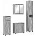 Set di mobili per il bagno con cassetto 4 pcs Grigio Sonoma - Foto miniatura 1