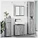 Set di mobili per il bagno con cassetto 4 pcs Grigio Sonoma - Foto miniatura 2