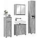 Set di mobili per il bagno con cassetto 4 pcs Grigio Sonoma - Foto miniatura 3